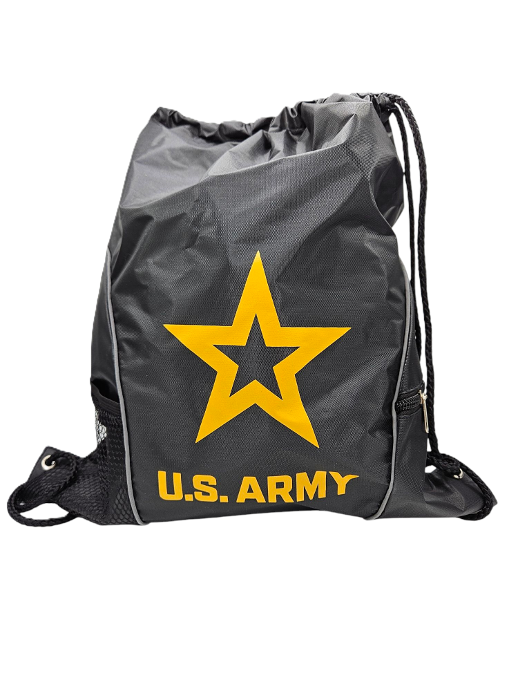 Cinch Pack U.S. Army Black with Drawstring