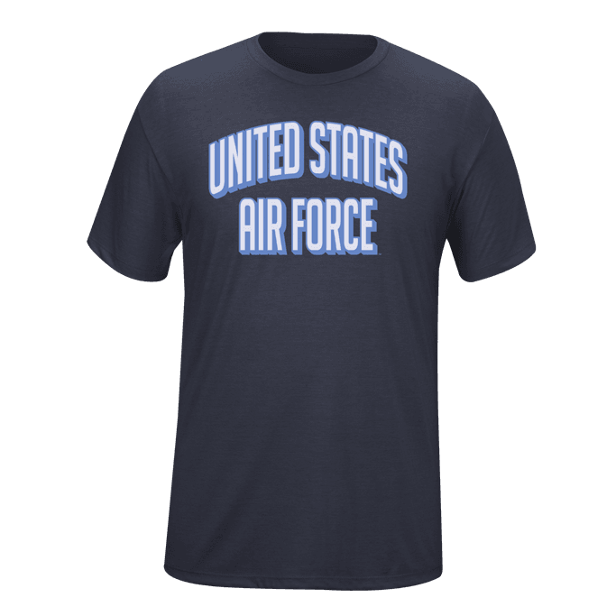 Military Cotton T-Shirt - Stacked Branch - Air Force