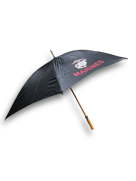 Woodshaft Golf Black Golf Marine Corps Umbrella