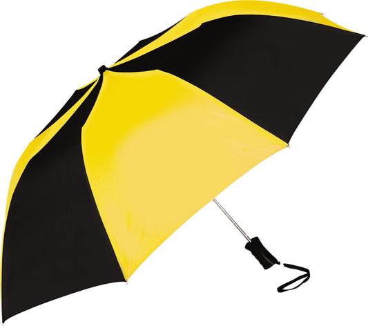 Oversized Sport Two Tone Blank Black and Gold Umbrella