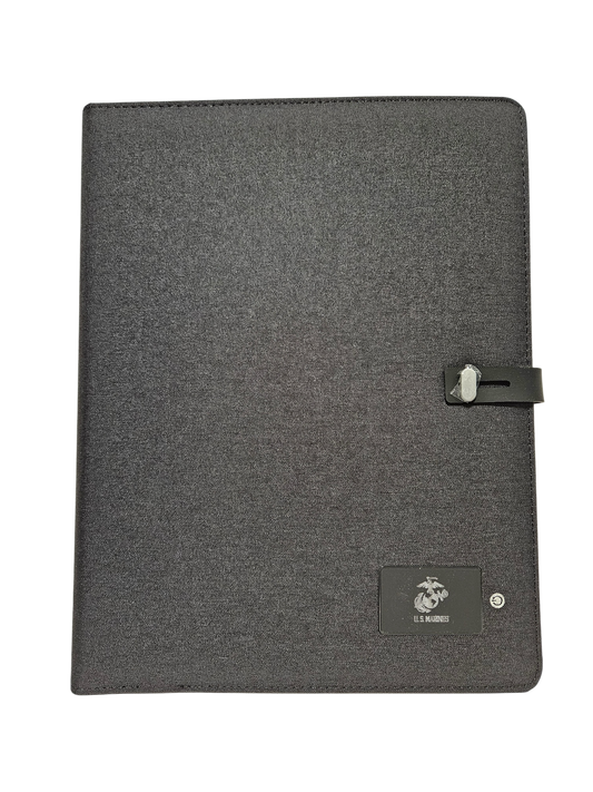 Powerbank Folder with USB Port Phone Charger Marine Corps Black