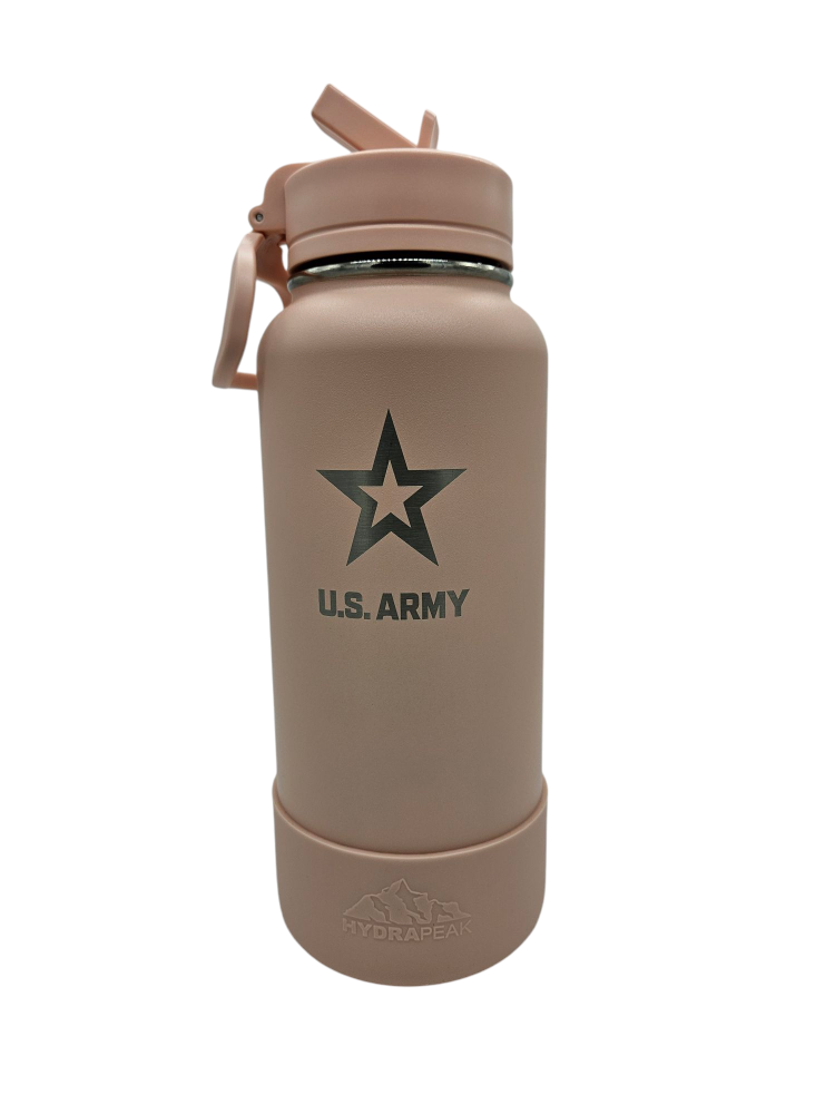 Army 32 oz Chug Sportboot bottle w/ matching lid & rubber boot
