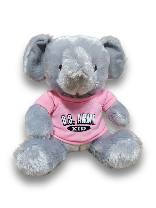 Plush Elephant with Army shirt