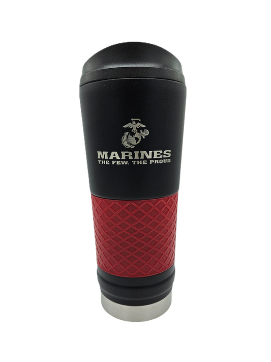 Powder Stealth Tumbler Marine Corps Black Red