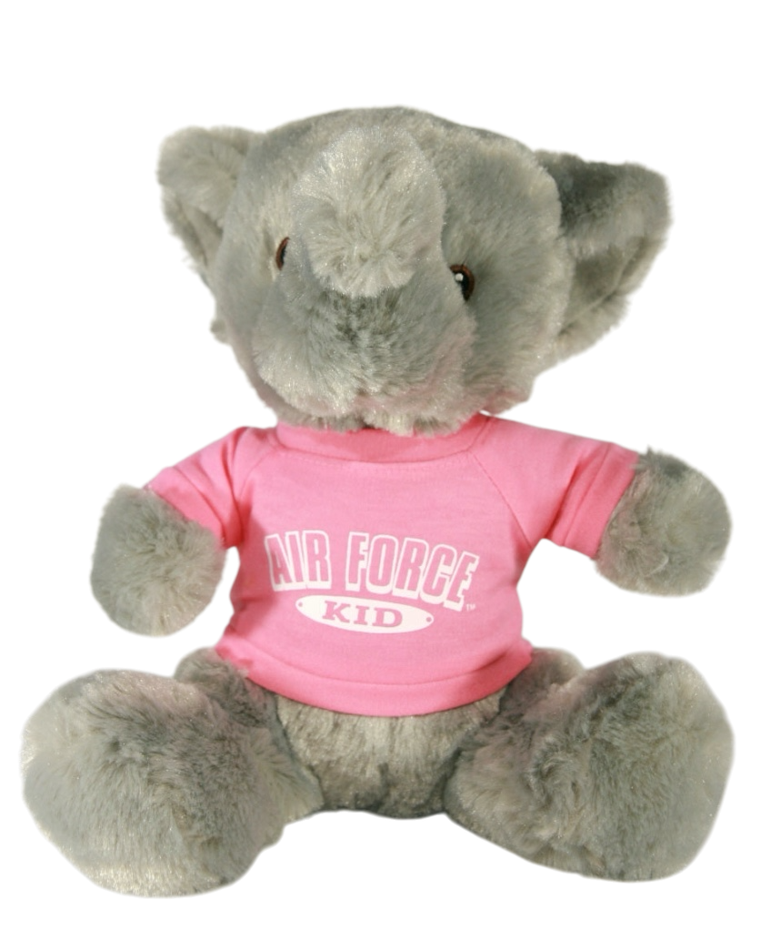 Plush Elephant Pink shirt Air Force