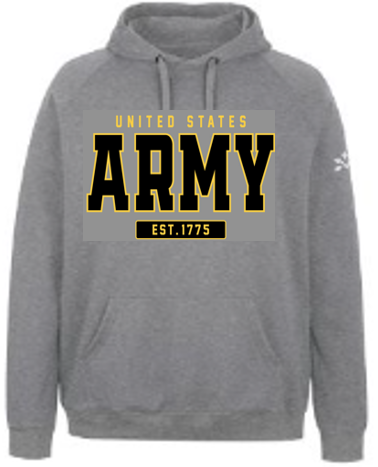 United States Army Premium Tackle Twill Hooded Sweatshirt - TT06-AR Oxford