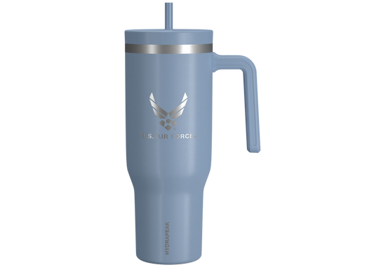 Airforce 40OZ Voyager Stainless Steel Tumbler w/ Handle and Straw
