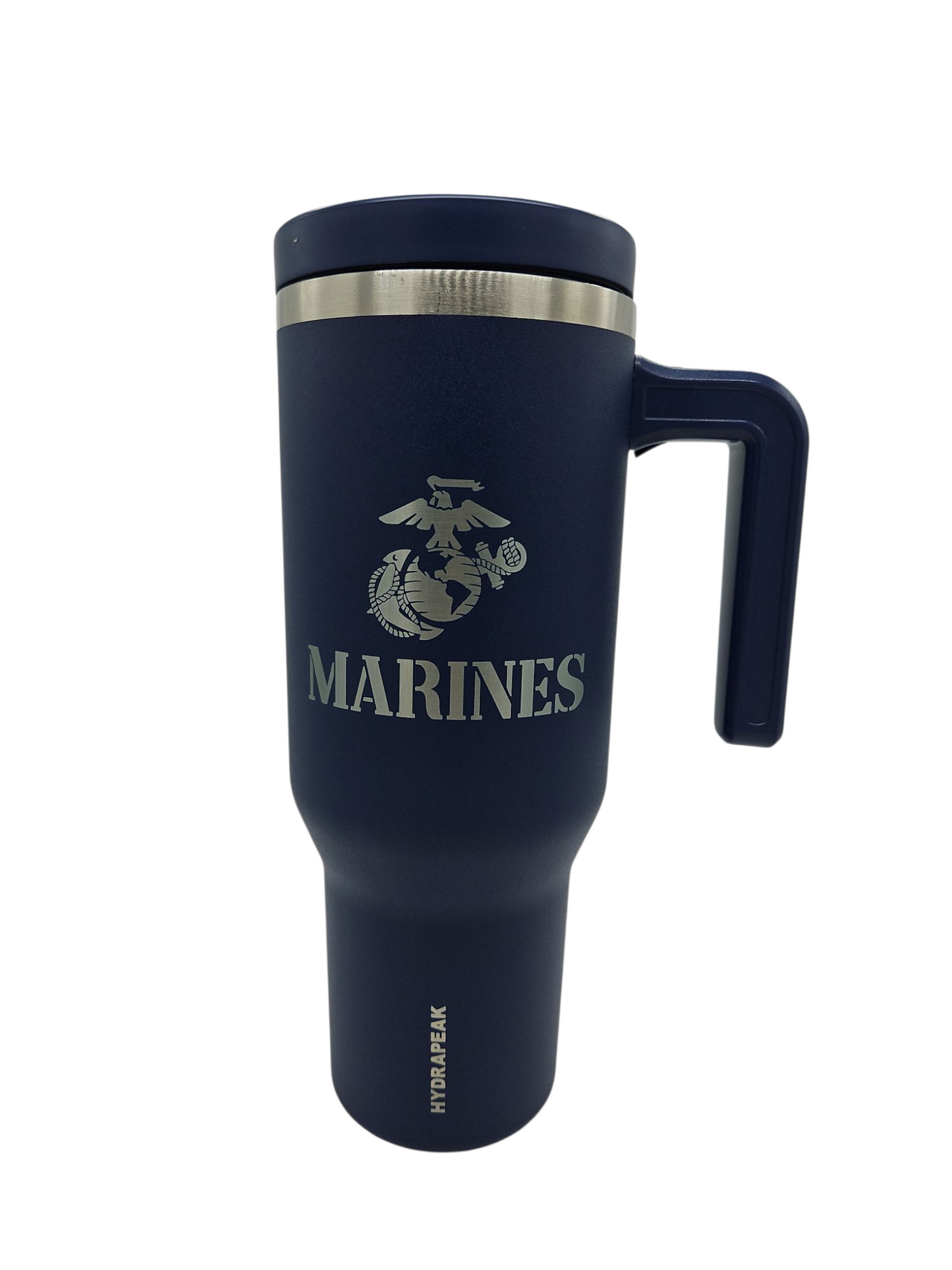 Marine Corp 40OZ Voyager Stainless Steel Tumbler w/ Handle and Straw
